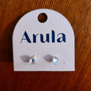 Arula Crystal and Gold Earrings